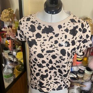 Vans Women's Short Sleeve Cow Print Tee